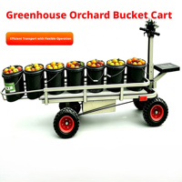 Chariot électrique puissant avec fonction de conduite avant-arrière pour serres, vergers, cueillette de fruits et transport de légumes