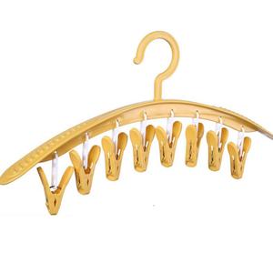 8 Clips en plastique Organisateur de vêtements multifonction Durable Balcon Chaussettes Tissu Séchoir Cintre - Product Image 5