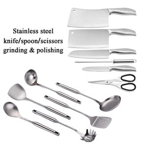 Machine à meuler et à polir les cuillères en acier inoxydable Polisseuse automatique avec polisseuse à main robotique - Product Image 3