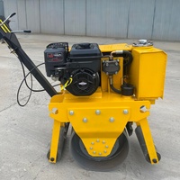 Compacteur vibrant à tambour unique, diesel, autoporté, de conception compacte pour le remblaiement de fossés et le compactage des ponts