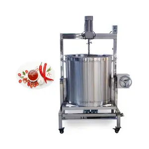 Industrial Gas Heating Pot Hot Chili Sauce Fruit Jam Cooking Machine with Mixer