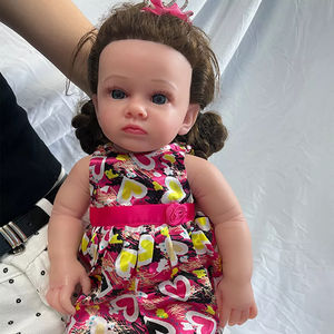 編組髪型甘いプリンセス生まれ変わった人形50cm 20インチ長髪の赤ちゃん女の子シリコーン生まれ変わった人形 - Product Image 4