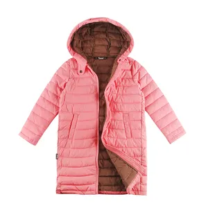 Stockpapa Girls longline style Winter Cool nice quality coats Kid High Quality Warm Cheapest factory padded coat apparel stock