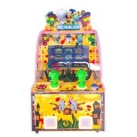 Console de jeu de tir à l'eau pour 2 joueurs, à monnayeur, écran LCD, thème zombie, machine d'arcade interactive parent-enfant