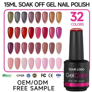 เจลสีทาเล็บ 15 มล. ยี่ห้อส่วนตัว ขายดี สีชัด ติดทนนาน ลอกออกได้ด้วยน้ำยาล้างเล็บ ใช้กับหลอด UV/LED รับผลิตแบบ OEM/ODM จากโรงงาน - Product Image 1