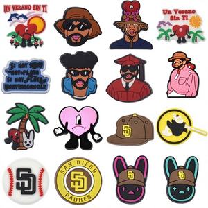 Último Diseño Marca GHUA PVC Dibujos Animados Conejo Adornos para Zapatos 2.5-3.5cm Estilo Zueco Venta al por Mayor Personalizado Decorativo Barato Popular - Product Image 1