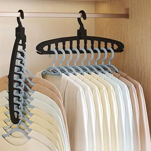 Wholesale Plastic <strong>Hanger</strong> 11-Hole Space Saving 360 Degree Rotating Folding <strong>Hanger</strong> for Clothing - Product Image 1