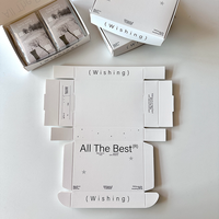 [Sur mesure uniquement] Boîte d'emballage personnalisée pour cartes à jouer imprimées SBS 400, boîte pliable pour envoi postal, boîte d'emballage blanche pour vêtements et chaussettes pour enfants