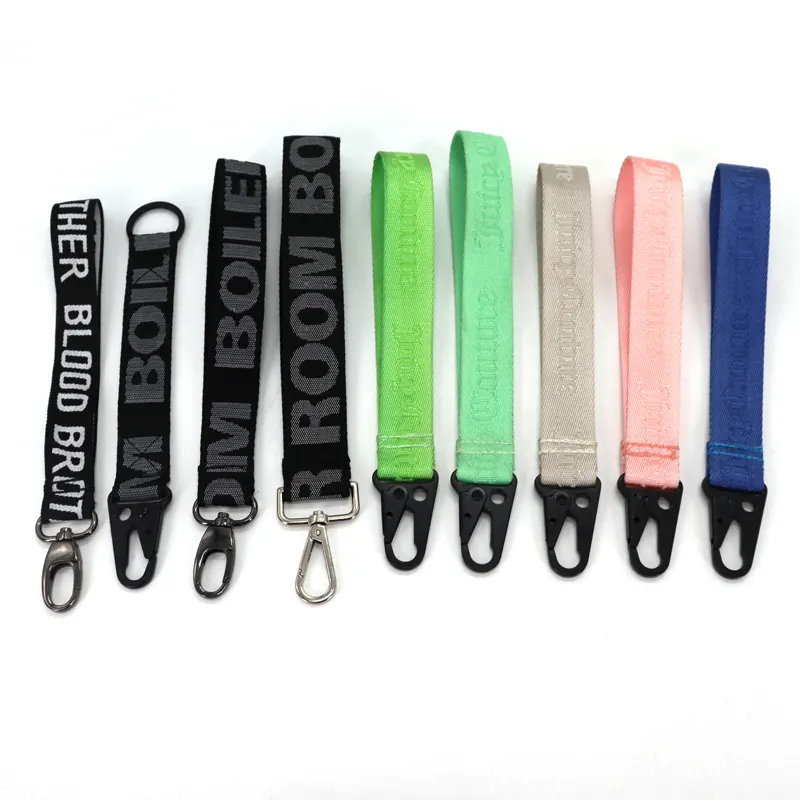 Lanyards ด้วยโลโก้ที่กำหนดเองระเหิดโพลีเอสเตอร์ไนลอนพิมพ์เครื่องมือความปลอดภัยสั้น Lanyards