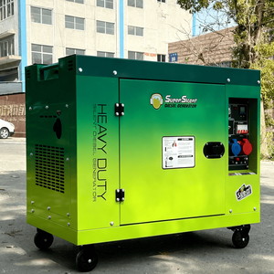 เครื่องกำเนิดไฟฟ้าดีเซลแบบพกพาขายส่ง 5kw 8kw 10kw 12kw 15kw ไดนาโมทองแดงแท้ 110V 120V 220V เฟสเดียว 50hz 60hz - Product Image 1