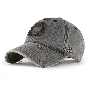 Top Global Hat Manufacturers Offer High-quality Unisex 5-panel Cotton Denim Distressed <b>Baseball</b> <b>Caps</b> -style Customizable - Product Image 1