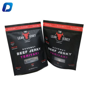 מותאם אישית מודפס באיכות גבוהה מזון כיתה ריח הוכחה לעמוד רוכסן בשר הבקר שקיות - Product Image 2