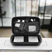 Étui de rangement noir EVA antichoc pour disque dur mobile sac de protection étanche pour voyage et camping à usage spécial