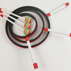 Tambor de piruleta para niños, instrumento de percusión de madera de 6, 8 y 10 pulgadas, juguete educativo musical para niños - Product Image 3