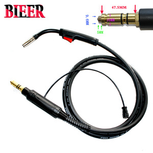 BIEER MIG Welding Torch 3M LK15AK15FT Angled Head With Lincoln Connector 150A Rated Current - Product Image 2