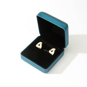 Caja para Pendientes, Caja Rígida de Lujo para Regalo de Joyería Personalizada, con Tapa Abatible, Inserto de Terciopelo, Estampado en Lámina, Logotipo Personalizado, Venta al por Mayor - Product Image 4