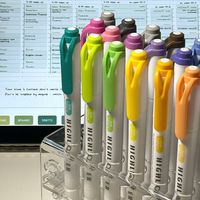Ensemble de 30 couleurs, marqueur de tracé pour étudiants, marqueur clé, haute valeur chromatique, emballage en boîte à main, double tête, surligneur non effaçable