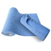 Rouleau de chiffons de nettoyage en microfibre réutilisables et déchirables, serviette absorbante super absorbante et découpable pour la cuisine, la salle de bain et la voiture