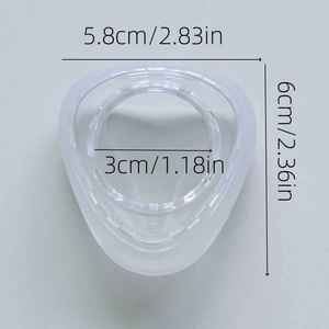 Maschere CPAP per Viso/Naso e Uso Totale/Nasale in Silicone, Lavorate a Taglio, per Aiuto nell'<span class=keywords><strong>Apnea</strong></span> Notturna - Product Image 5
