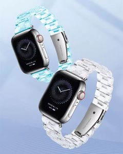 <span class=keywords><strong>Bracelet</strong></span> en résine pour <span class=keywords><strong>Apple</strong></span> <span class=keywords><strong>Watch</strong></span> 7 6 5 4 42mm 38mm <span class=keywords><strong>Bracelet</strong></span> <span class=keywords><strong>Transparent</strong></span> pour iWatch série 44mm 40mm - Product Image 6