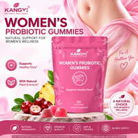Complément alimentaire probiotique en gommes pour femmes, marque privée, avec canneberge et écorce d'orme rouge, 60 gommes, fabrication OEM