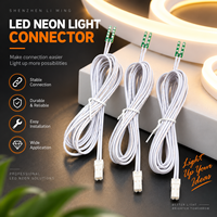 Connecteur sans soudure pour LED néon flexible 4x8mm 6x6mm 6x12mm, accessoires de câble d'alimentation à connexion rapide