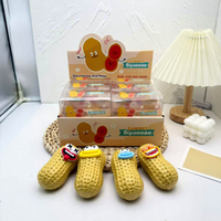 Balle Squishy Caramel Chaude en Blocs de Construction à Expressions, Son Croquant ASMR, à Remontée Lente, Jouet Sensoriel Anti-Stress, Cadeau pour Enfants