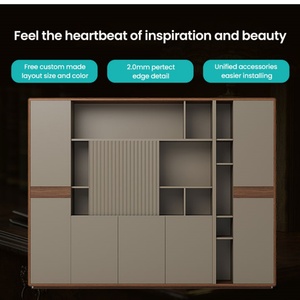 Custom-made Modern Wooden Office <b>Filing</b> Cabinet Large Capacity Convertible & Extendable for Kitchen Use - Product Image 2