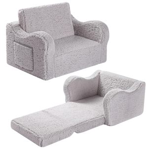 Salon enfant peluche paresseux <span class=keywords><strong>coussin</strong></span> et canapé jouer enfants chambre Mini pliant pliable bébé siège canapé-lit 3 couches mousse canapé pour enfants - Product Image 1