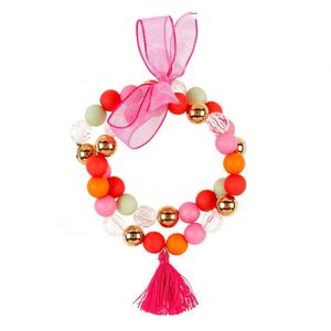 Fashion Korean Lovely Multi Color <b>Bracelets</b> Candy Smile Wholesale Jewelry Bow Beads <b>Bracelet</b> for Kids Girls - Product Image 2