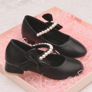 Nouvelles chaussures Mary Jane pour enfants, roses, noires, blanches, avec perles, pour fêtes, mariages, spectacles scolaires, chaussures de princesse pour filles. - Product Image 1