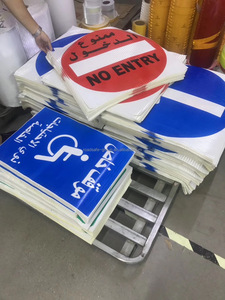 <span class=keywords><strong>Cartello</strong></span> Riflettente in Alluminio 'Rallentare' ROADSAFE, Resistente alle Intemperie, Impermeabile, Resistente ai Raggi UV, Diametro 300mm/450mm, 1 Pezzo - Product Image 2