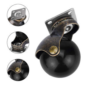 Rodas de placa vintage para serviço pesado com capacidade de 360LBS 2 polegadas - Product Image 4