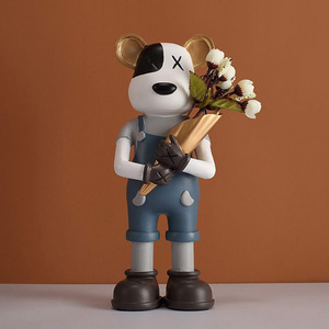 Creative Violent Bear Ornament Key Storage Tray Living Room Home Entryway TV <b>Cabinet</b> Decoration - Product Image 1