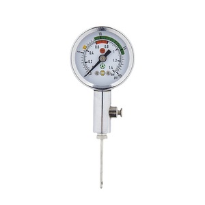 Manomètre à bille métallique de type pointeur pour arbitres de football, basketball, volley-ball, couleur argent, spécification QB - Product Image 2