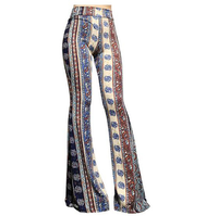Pantalon imprimé de personnalité de la mode pour femmes, jambe large, Europe et États-Unis