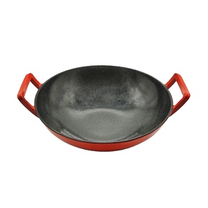 <span class=keywords><strong>Wok</strong></span> <span class=keywords><strong>de</strong></span> <span class=keywords><strong>hierro</strong></span> <span class=keywords><strong>fundido</strong></span> esmaltado rojo, con tapa <span class=keywords><strong>de</strong></span> madera, <span class=keywords><strong>precio</strong></span> <span class=keywords><strong>de</strong></span> fábrica - Product Image 6