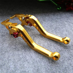 Mango de freno de bicicleta de aluminio mecanizado CNC, alambre de acero inoxidable, Pedal EDM, palanca de bocina de manillar para motocicleta, freno Premium - Product Image 6