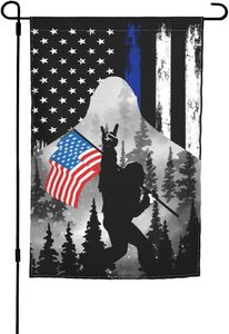 Personnalisation à bas prix 12x18 pouces <span class=keywords><strong>Bigfoot</strong></span> Believe Sasquatch Garden Flag Welcome Party Décorations extérieures - Product Image 2