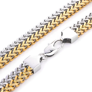 Collar grueso franco de doble capa exagerada de acero inoxidable personalizado de fábrica, joyería de <span class=keywords><strong>calle</strong></span> - Product Image 1