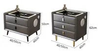 Smart Tempered Glass Top, Two Storage Drawers