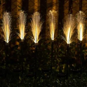 Fábrica Venda Impermeável Fibra Óptica Luz Jardim Decoração LED Reed Luz Outdoor Paisagem Night Light