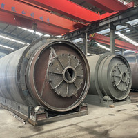 Machine de pyrolyse en plastique de pneu de rebut continu automatique de prix usine pour l'élimination en plastique de pneu