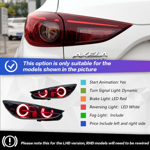 Aplicable a la luz trasera Mazda 3 Angkesaila 14-19 montaje de luz trasera de giro de agua LED modificado - Product Image 2