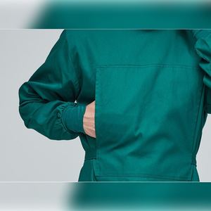 Bata de Médico de Algodón Transpirable, Ropa para Pacientes, Bata Quirúrgica Reutilizable con Puños Acanalados, Ropa de Aislamiento para Médicos - Product Image 3