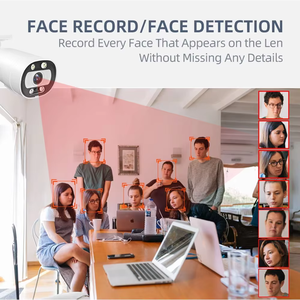 Sistema de Cámaras de Seguridad CCTV Techage de 8 Canales y 5MP con PoE, Protección Inteligente con Detección Facial por IA, Audio Bidireccional, Kit de Cámaras de Vigilancia para Exteriores - Product Image 3