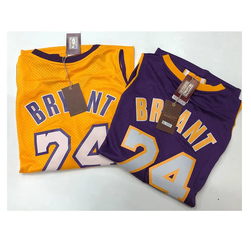 Camisa de basquete clássica retrô autêntica de madeira dura Mitchell Stephen Curry Bryant Patrick Ewing Dennis Rodman