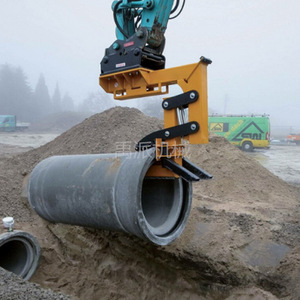 Concrete Pipe <b>Clamp</b> Attachment For Excavator Rotating Hydraulic Pipe Handler 600mm Diameter Construction Machinery Part - Product Image 4