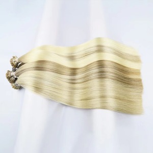 Doble dibujado de lujo Italia Queratina Extensión del cabello Dropshipping Venta al por mayor 100 Queratina U Flat I V Tip Extensión del cabello humano - Product Image 6