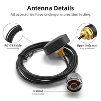 Antenne omnidirectionnelle verticale polarisée pour armoire 3-5dBi VSWR 1.5 Multi-bandes 700-2700M 868&915MHz 4G LTE WiFi Montage mural extérieur à vis